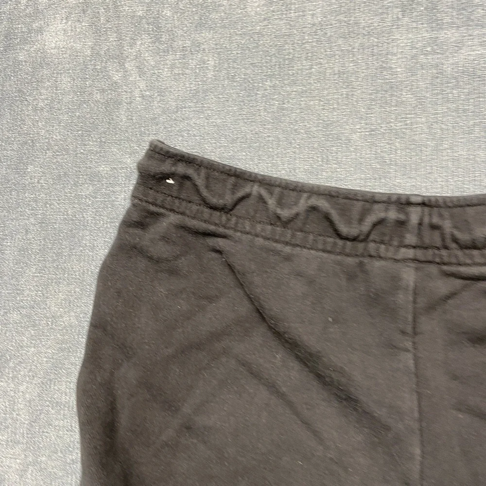 Nike Sweat Shorts Womens Medium Black Drawstring Waist Logo Running Sportswear